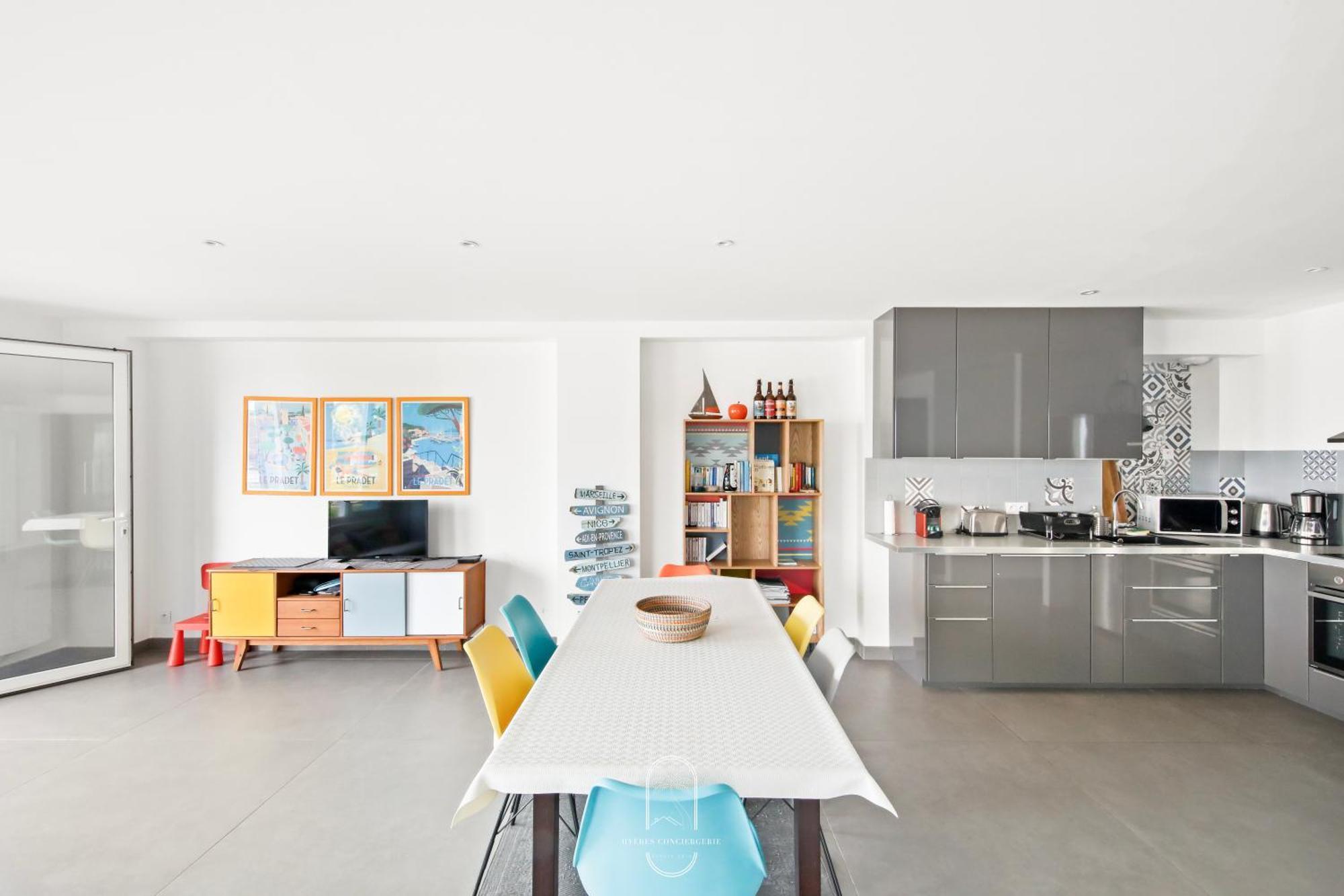 Villa Antoine Appartement Rdj Vue Mer Clim Wifi Parking Plage 50M La Garonne Le Pradet Extérieur photo